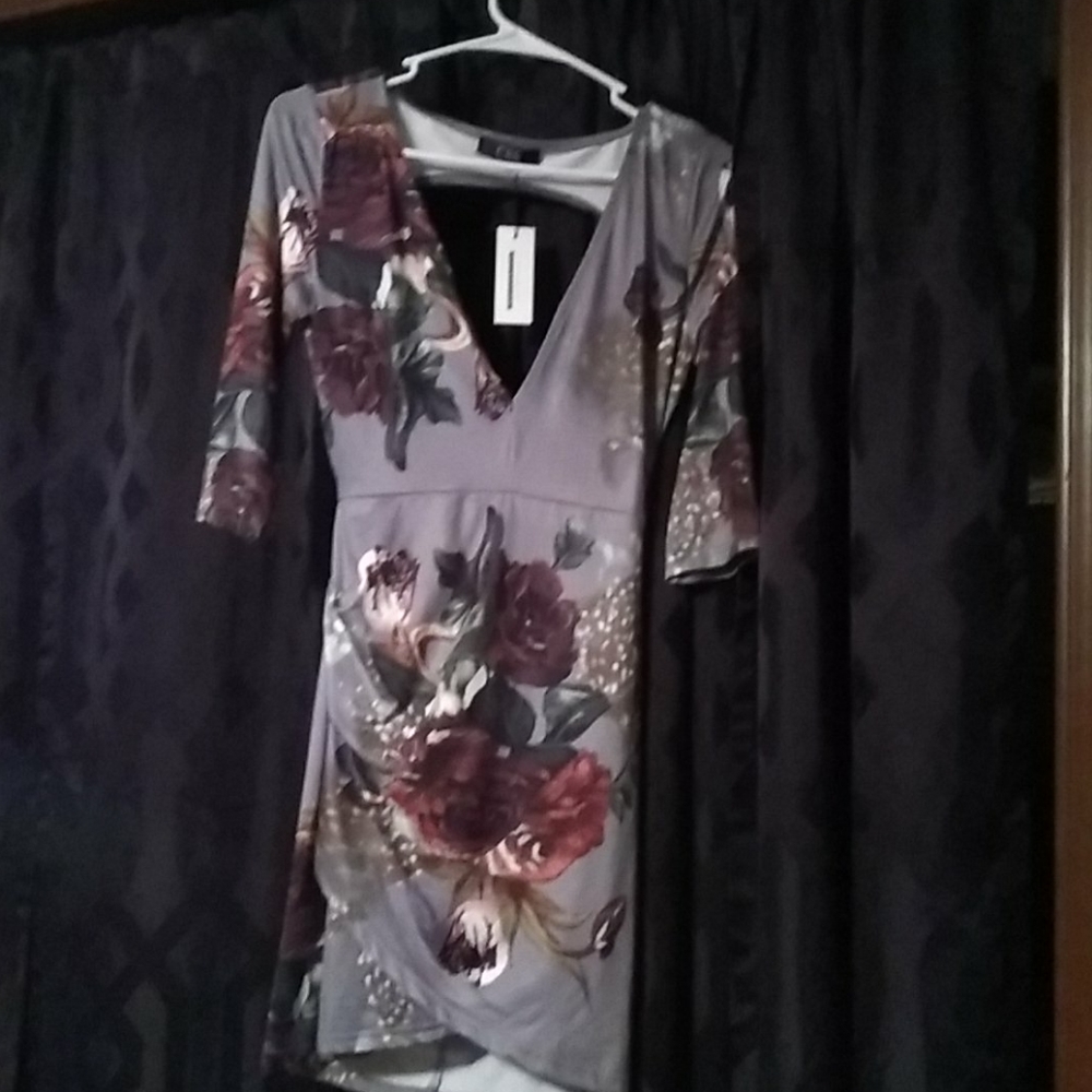 NWT open back mini maxi dress